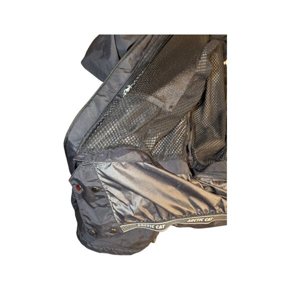 Arctic Cat Arcticwear Women's Black Coat Size XL Zip Alpine Jacket Reflective - Picture 6 of 12